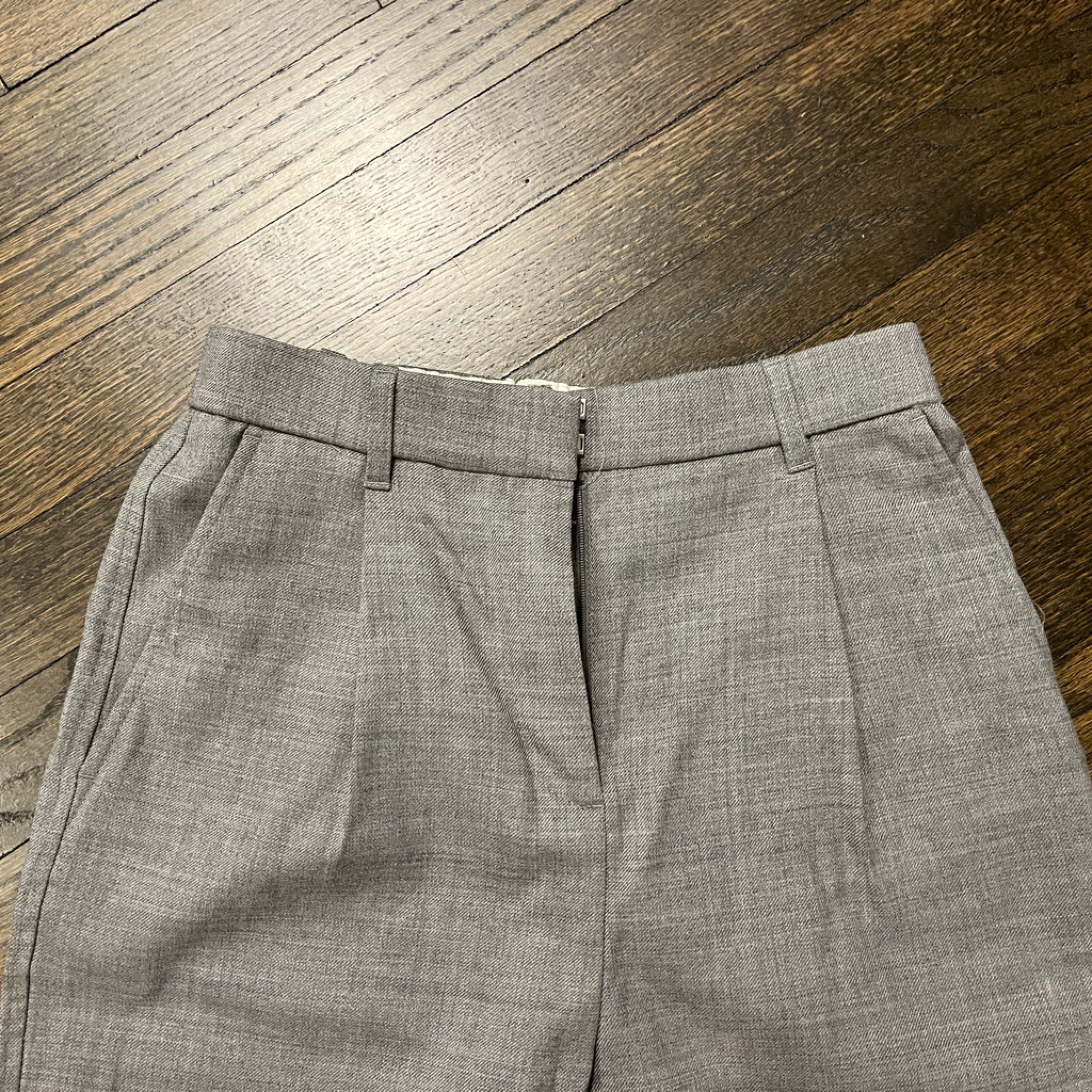 Light Grey Wool Trousers